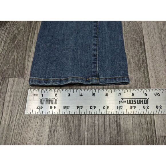 (3/$35) Sonoma Size 2 Pockets Mid Rise Demi Bootcut Whiskered Denim Blue Jeans - Picture 12 of 12